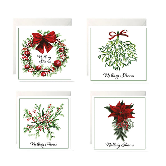 Set of 8 Cards - Irish Christmas Collection