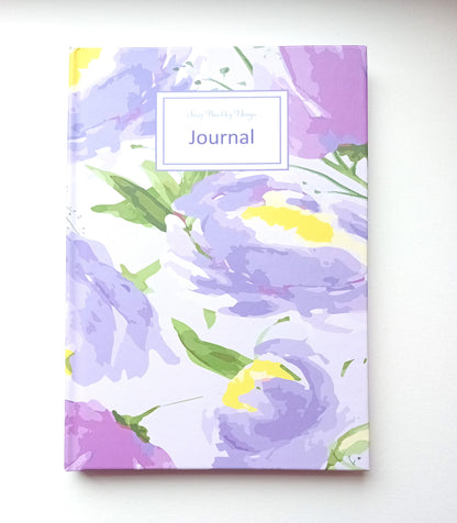 Purple Peony Gift Set — Hand Illustrated Greeting Cards & Hardback Journal