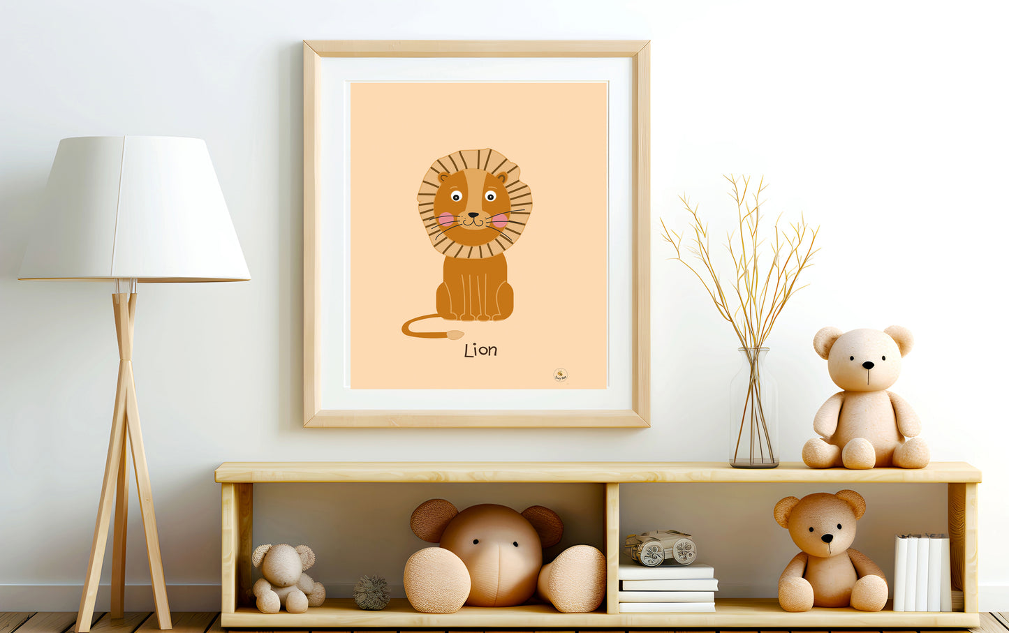 Cute Lion - Children's Wall Art