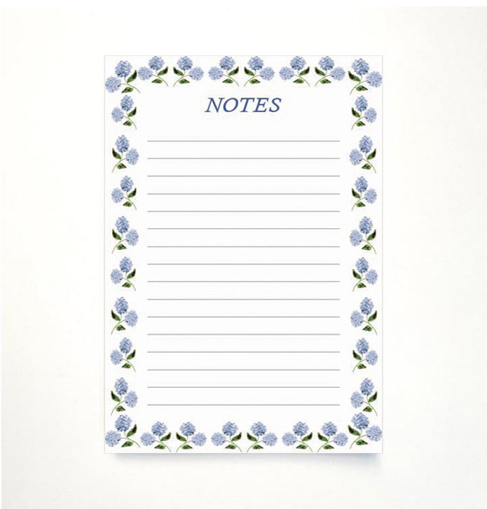 Hydrangea Garland A5 Memo Pad