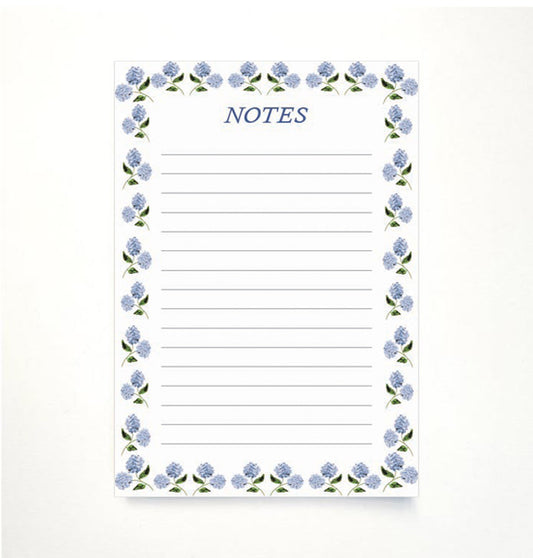 Hydrangea Garland A5 Memo Pad