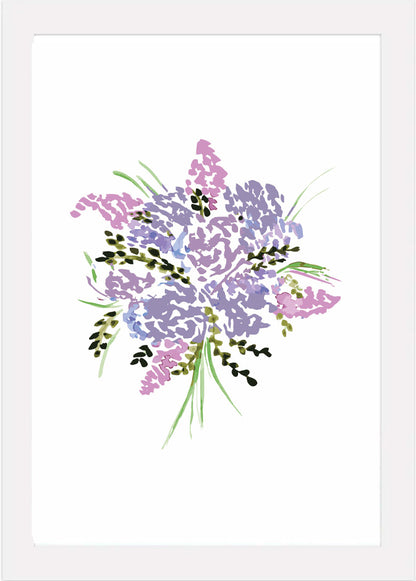 Hydrangea Bouquet - Watercolour Art Print
