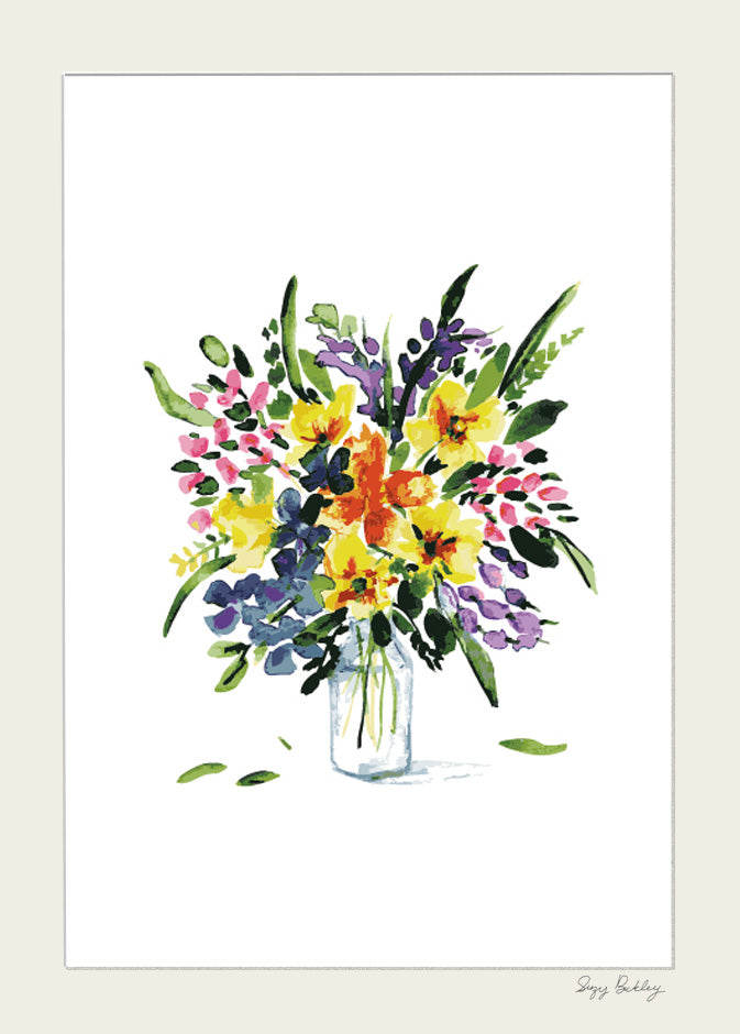Spring Vase- Watercolour Art Print