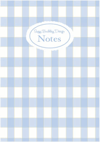 Classic Blue Gingham A5 Notebook – Heirloom Collection