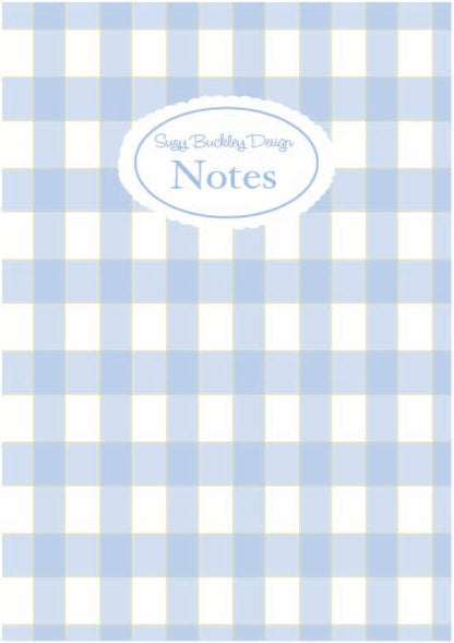 Classic Blue Gingham A5 Notebook – Heirloom Collection