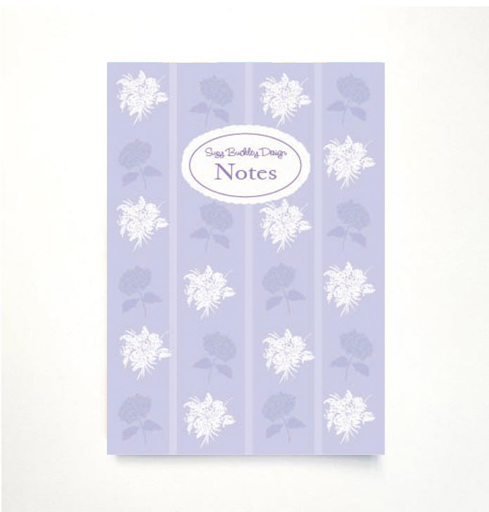 Lavender Hydrangea Repeat A5 Notebook – Heirloom Collection