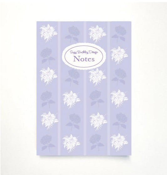 Lavender Hydrangea Repeat A5 Notebook – Heirloom Collection
