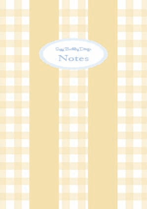 Yellow Gingham Stripe A5 Notebook – Heirloom Collection
