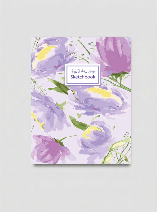 Purple Peony Sketchbook