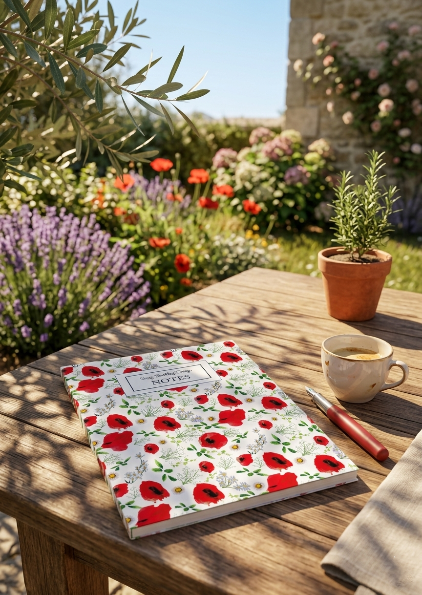 Poppy | August Birthflower - Notebook A5