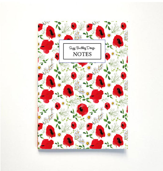 Poppy | August Birthflower - Notebook A5