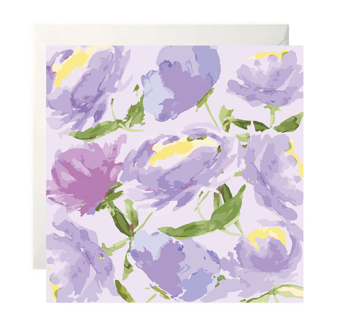 Purple Peony Greeting Card Set | 6 Hand-Painted Watercolor Cards