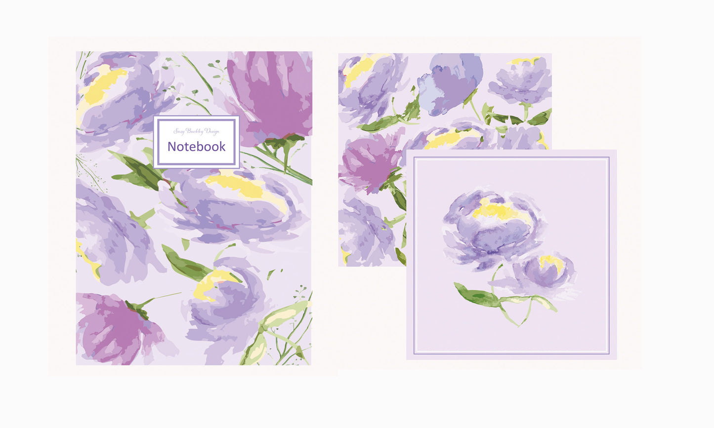 The Peony Collection Gift Set - Hand-Painted Watercolor Stationery & A5 Journal