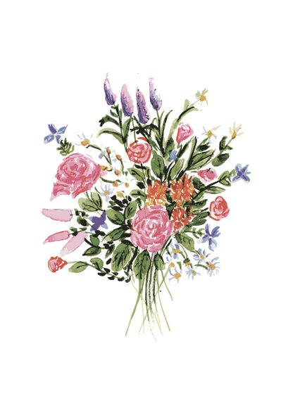 Rose Bouquet - Watercolour Art Print