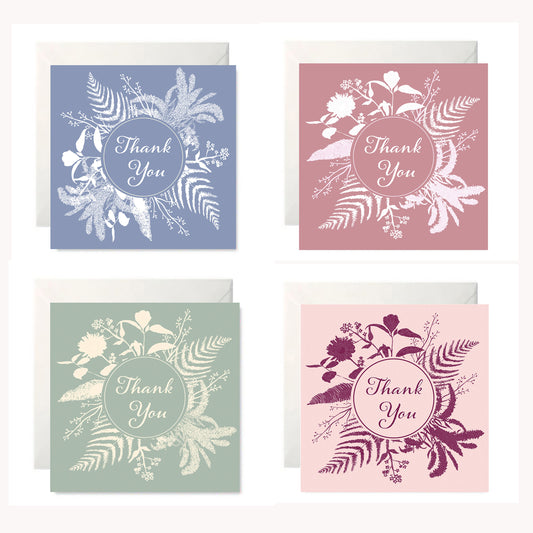 Thank You Cards Set - Unique Hand Painted Designs