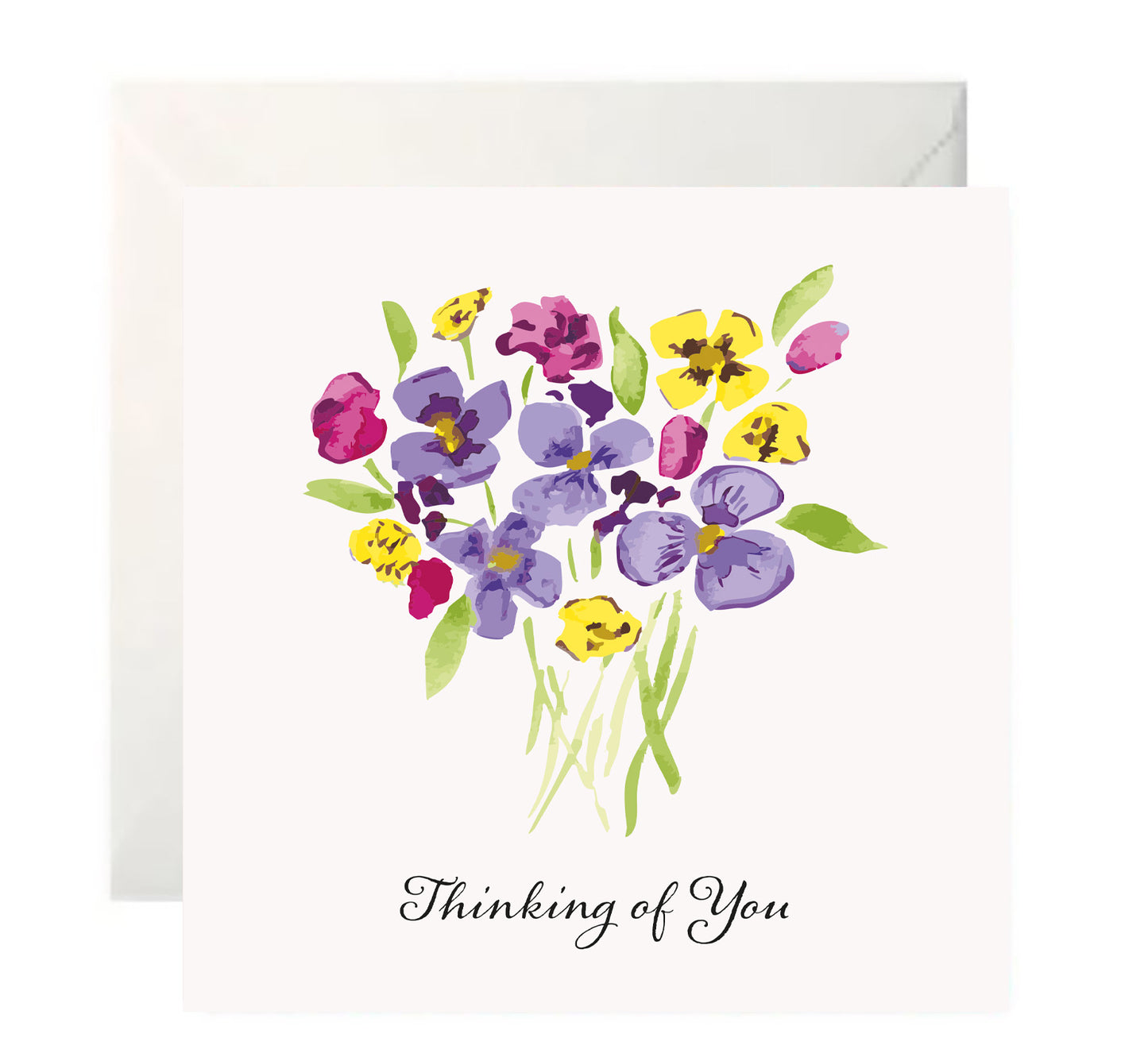 Sweet Pansies - Thinking of You Card