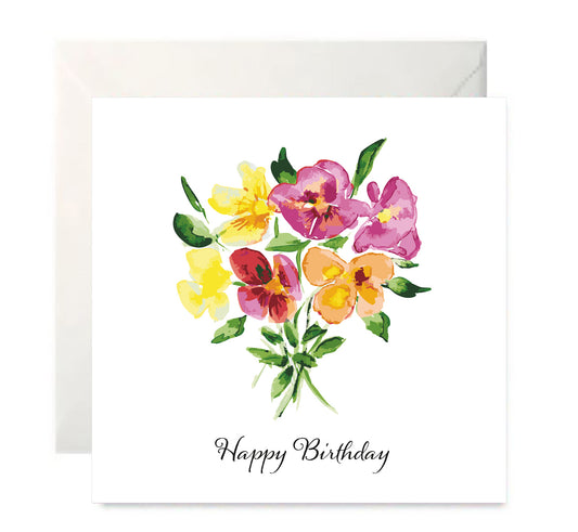 Sweet Pea | Watercolour Print | Happy Birthday Card