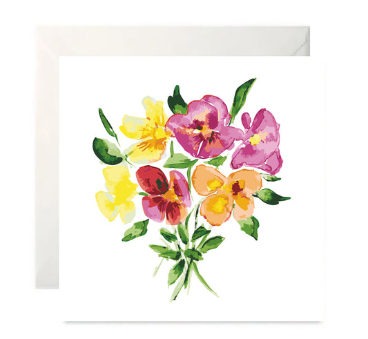 Sweet Pea- Botanical Blank Greeting Card