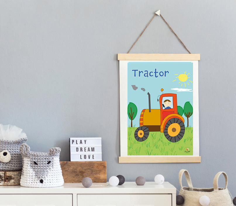 Tractor - Children's Wall Art